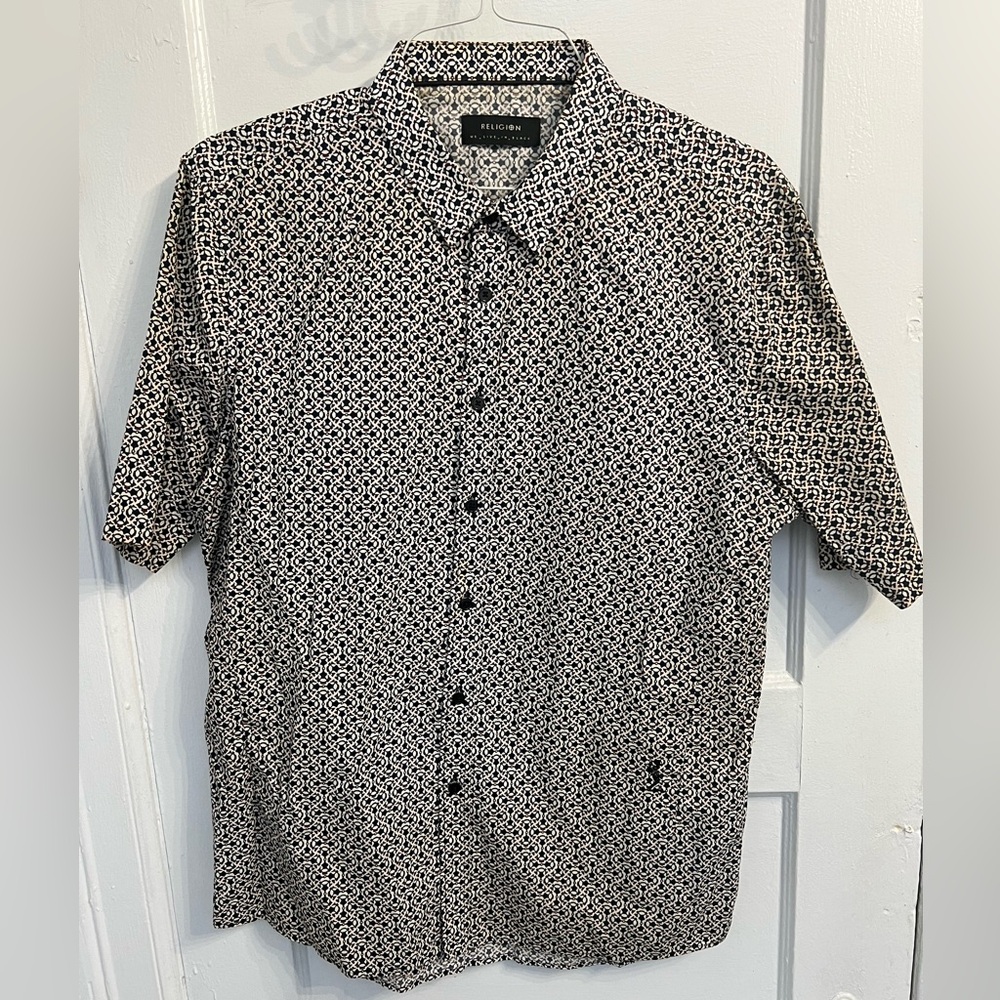 Religion slim fit button down shirt